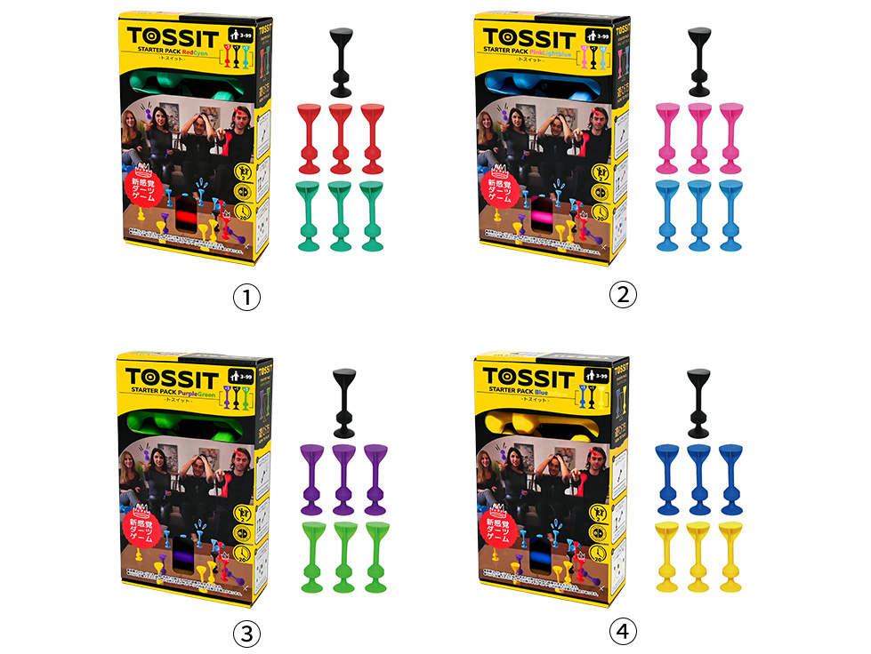 TOSSIT　スターターパック　レッド　シアン